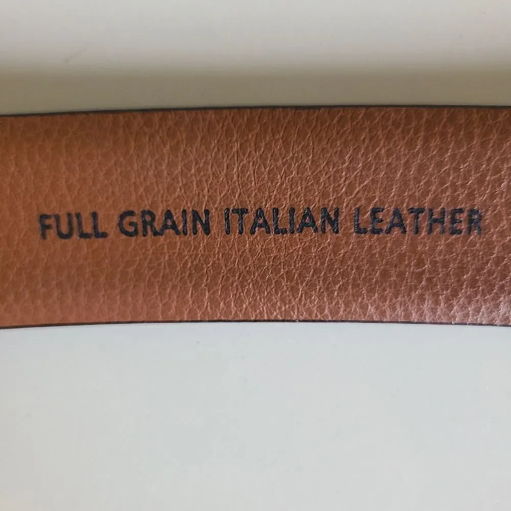 joseph abboud full grain italian leather black belt 42